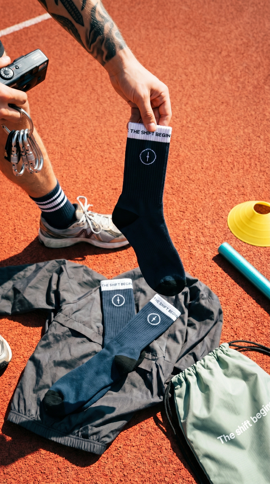 AFTRR. Navy Crew Socks — 2-Pack.