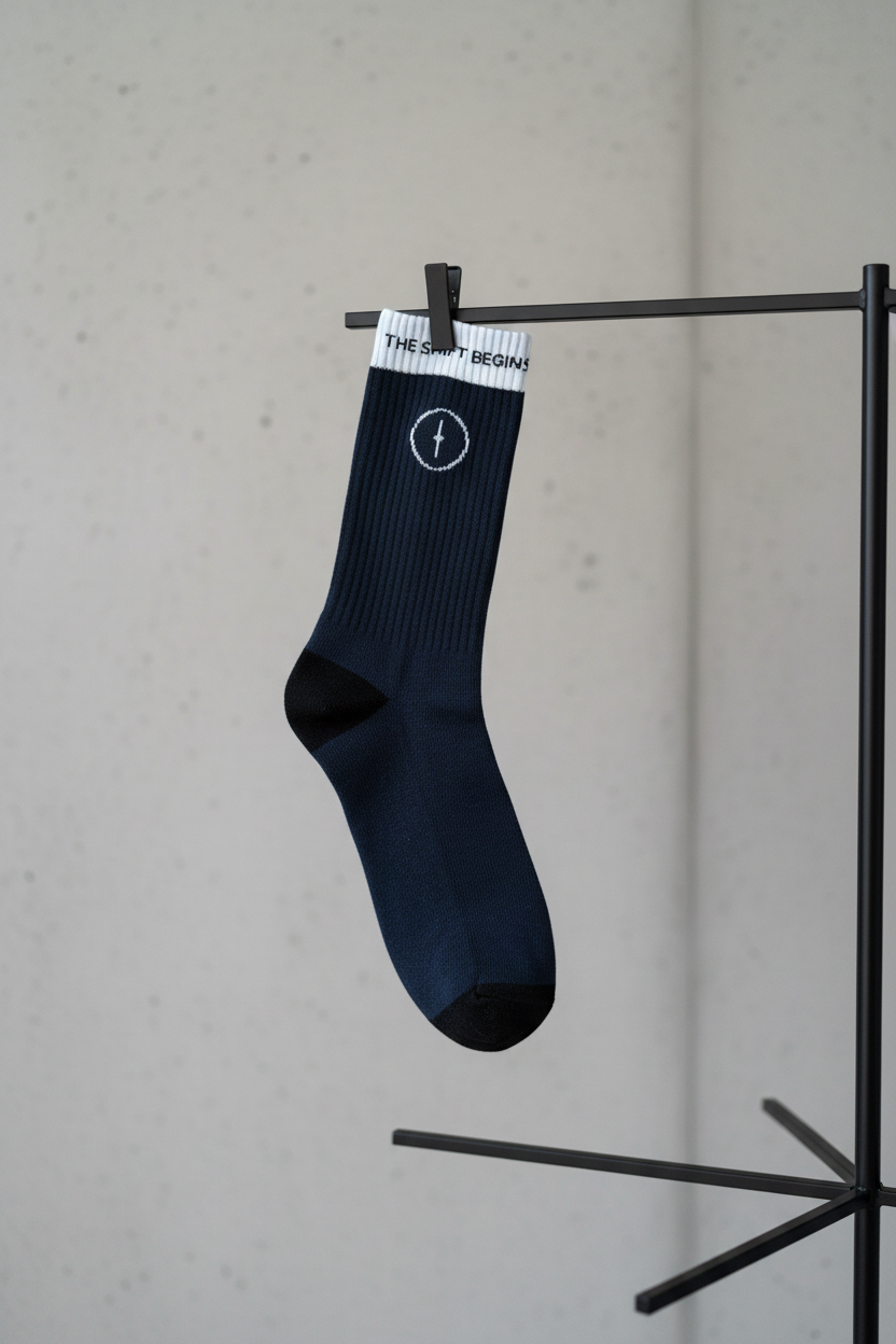 AFTRR. Drop 01 — Navy Crew Socks